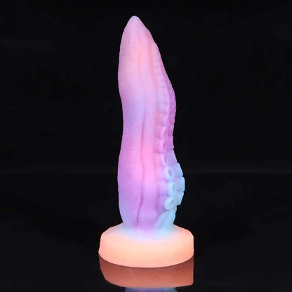 Luminous Color Mixing Simulation Dildo Octopus Tentacle Oversized Vestibule Anal Plug Fake Penis Men/Women Masturbation Sex Toys