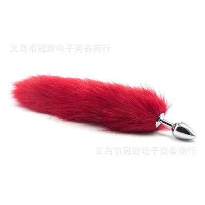 Metal Plush Rabbit Fox Tail Anal Plug Prostate Massager Butt Plug Rabbit Ear BDSM Sex Toys for Women Adult Sex Game