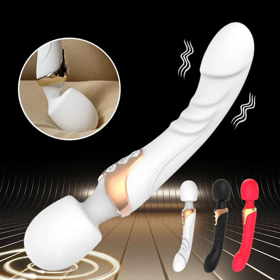 Powerful Vibrator Dildos Wand for Women 10 Modes Clitoris Stimulator G Spot Vagina Massager Adult Sex Toys for Woman