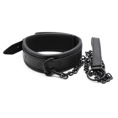 Bdsm Collar Leather and Iron Chain Link Bdsm Slave Collars Women Bondage Collar Sex Toys for Couples Adults Sex Restraints