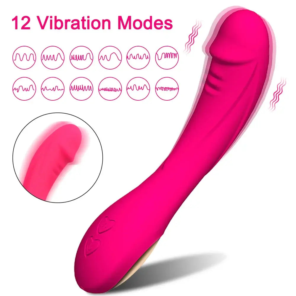 Dildo G-Spot Vibrator for Women Powerful Vagina Clitoris Stimulator Soft Skin Feeling Sex Erotic Toys Products for Adults