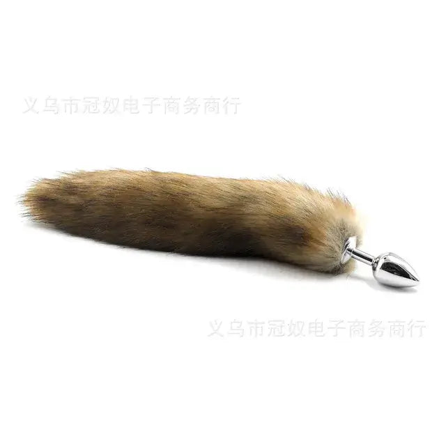 Metal Plush Rabbit Fox Tail Anal Plug Prostate Massager Butt Plug Rabbit Ear BDSM Sex Toys for Women Adult Sex Game