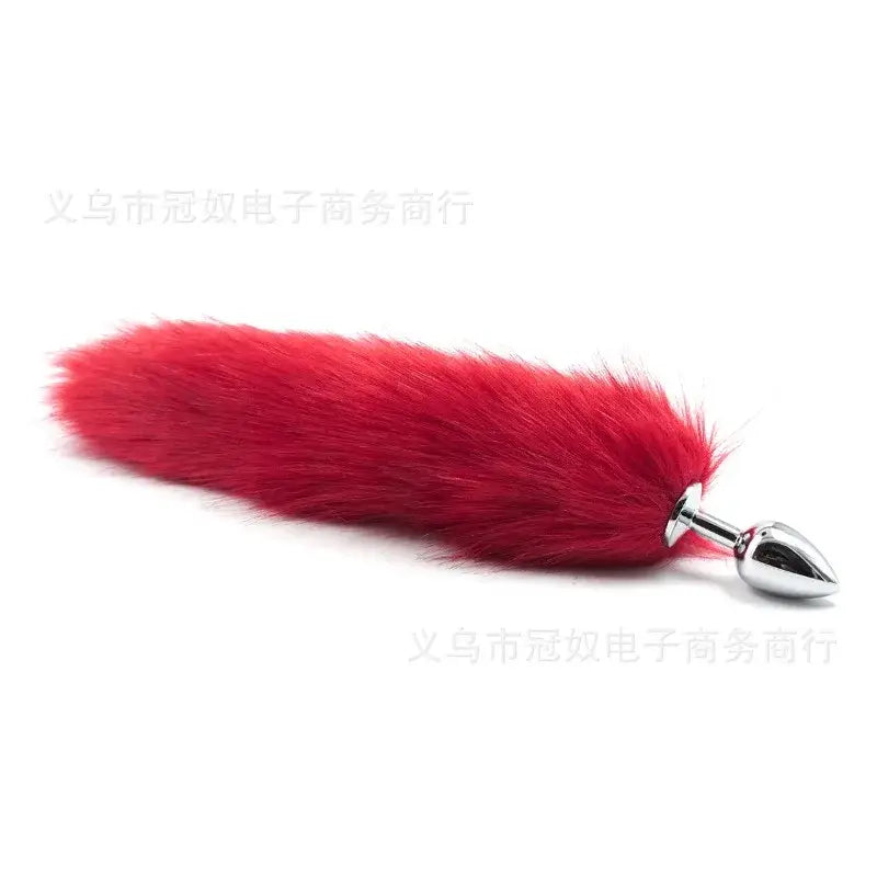 Metal Plush Rabbit Fox Tail Anal Plug Prostate Massager Butt Plug Rabbit Ear BDSM Sex Toys for Women Adult Sex Game