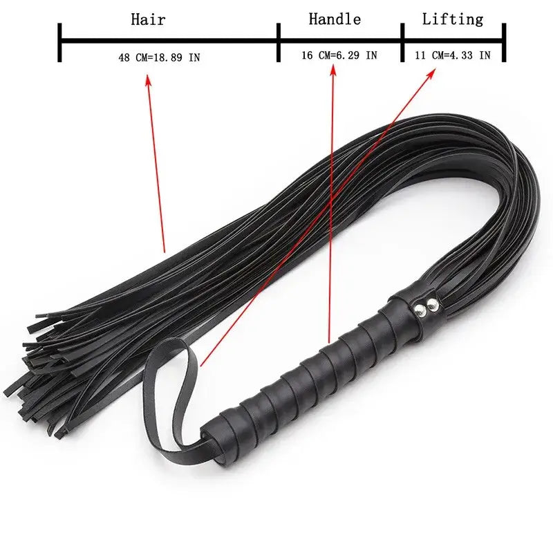 Slave Soft Leather Whip Adult Games BDSM Flogger Bondage Gear Sex Toys Flirt Couple Erotic Fetish Stimulates Queen Whips Cosplay