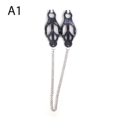 Bondage Gear Hard Clover Nipple Clamps Clips Games Sex Toys Adult Products for Women Metal Nipple Clamps Steel Breast